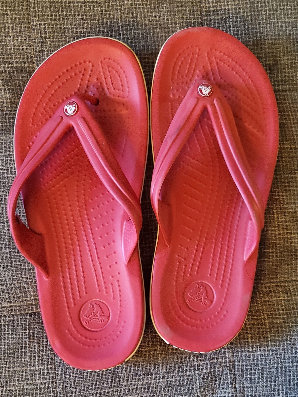 Pink Crocs Flip Flop Sandals - Casual Beach Slides